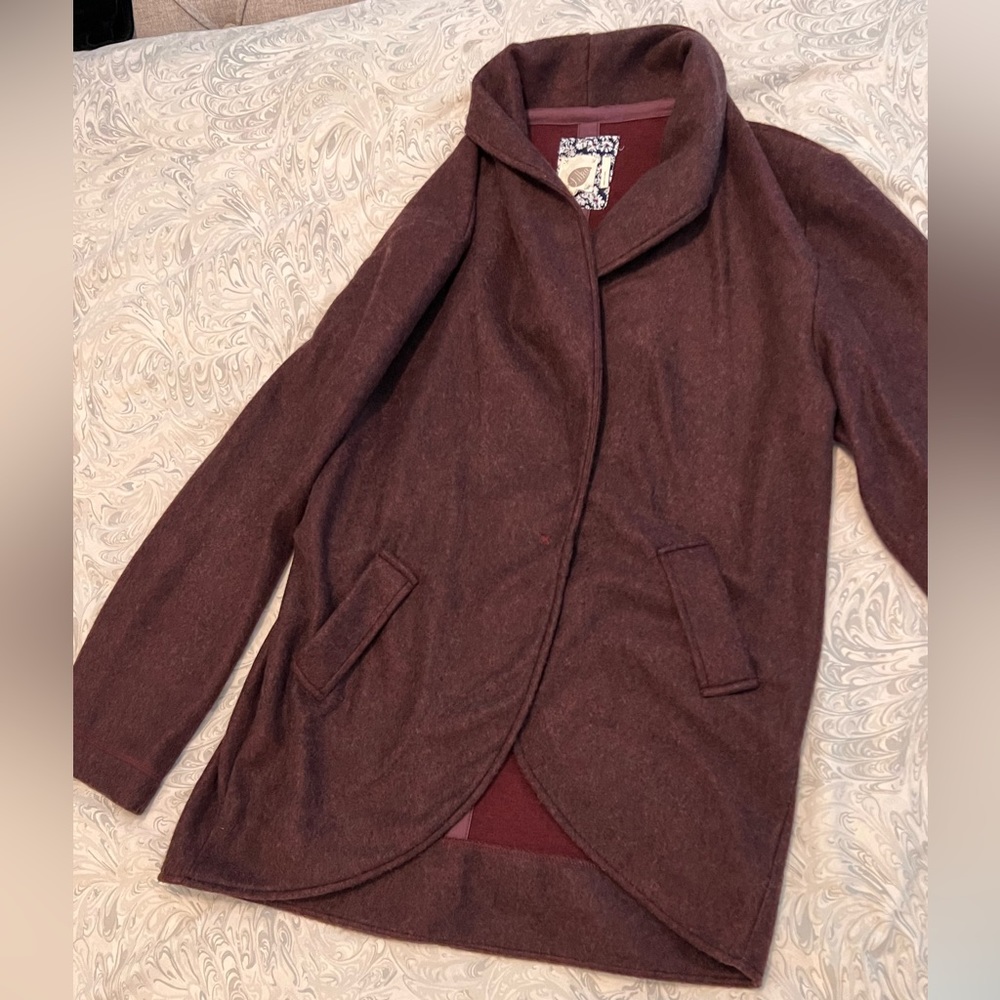 Lilka Sweater Jacket, Burgundy, M